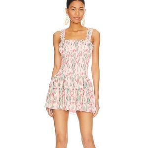 Mini dress XS | revolve | tularosa | pink print
